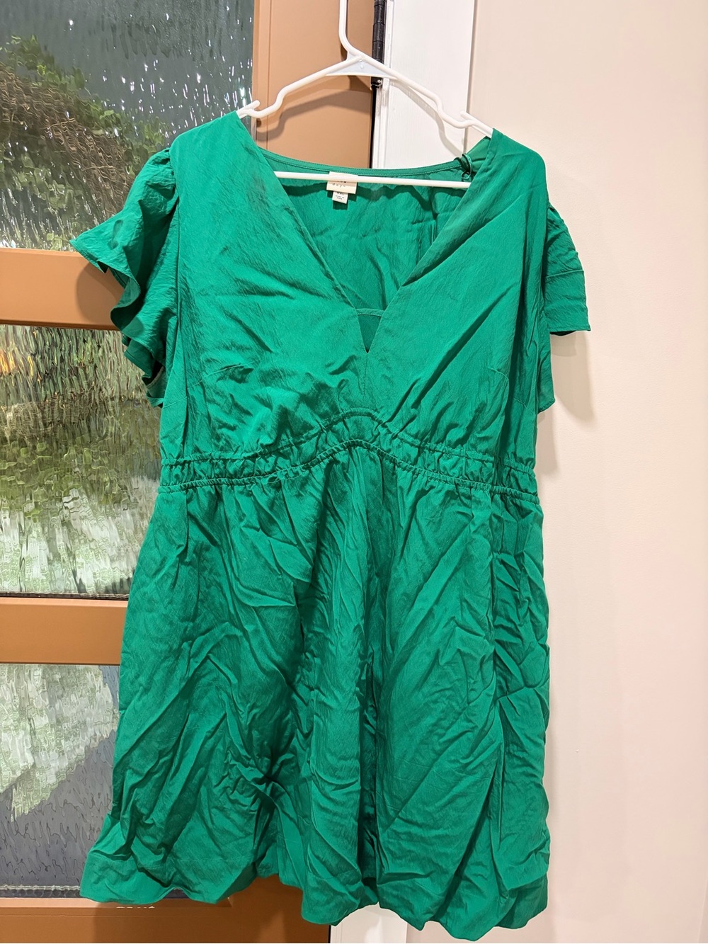 Target Emerald Green V-Neck Mini Dress